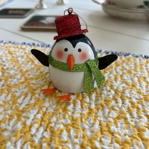 Macys Holiday Lane penguin Christmas ornament